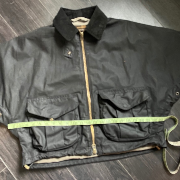 Filson women's shelter cloth short work coat XS black waxed cotton boxy cropped - Picture 11 of 13